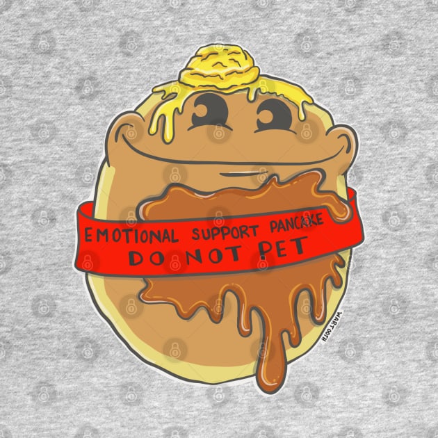 Emotional Support Pancake by wartoothdesigns